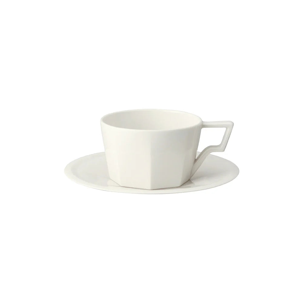 Kinto OCT Teetasse &amp; Untertasse Schwarz, 300ml